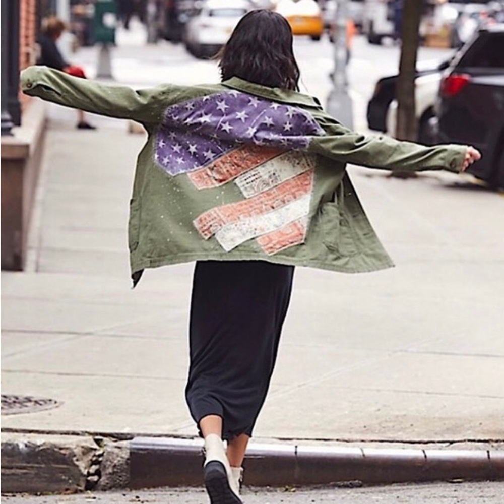 Free People Americana Military Jacket